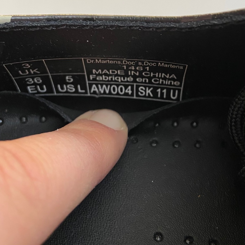Dr Martens 1461 Wild Hearts Chaos Leather Oxfords - Picture 7 of 7